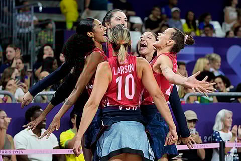 Women's volleyball semifinal match against Brazil vs United States